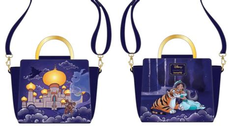 Loungefly Disney Castle Jasmine Aladdin Crossbody Moon Collectibles