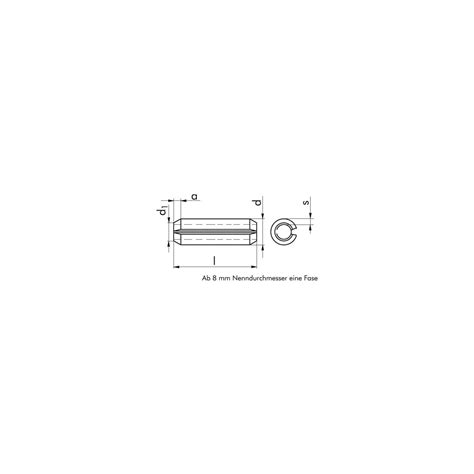 Spannstift Iso Federstahl Blank X Kaufen Kellner Und