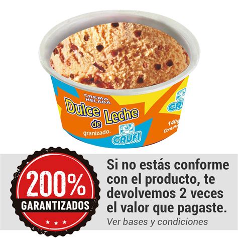 Helado Crufi Cassata Dulce De Leche Granizado 140 G 1 8025