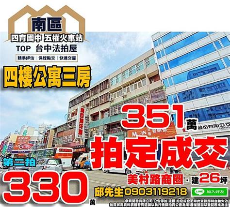 拍定｜四樓公寓三房｜美村路商圈｜四育國中｜五權虎車站｜台中市南區復興路2段120之4號4樓之6｜top台中法拍屋－top法拍屋｜痞客邦