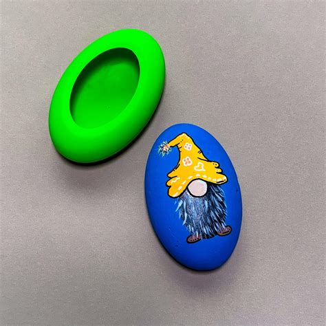 Buy Oval Silicone Mold Set For Making Stones Stone And Rock Art By