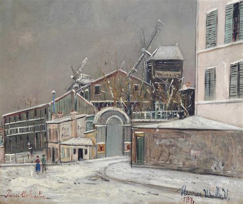 Maurice Utrillo 1883 1955 Moulin De La Galette Montmartre Christie S