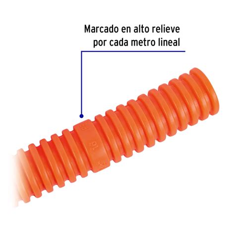 Metro Manguera Poliducto Corrugado Flexible 1 2 Sin Guia Rantec