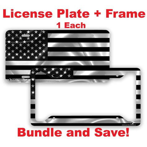 Black American Flag License Plate Frame American Flag Car Tag - Etsy