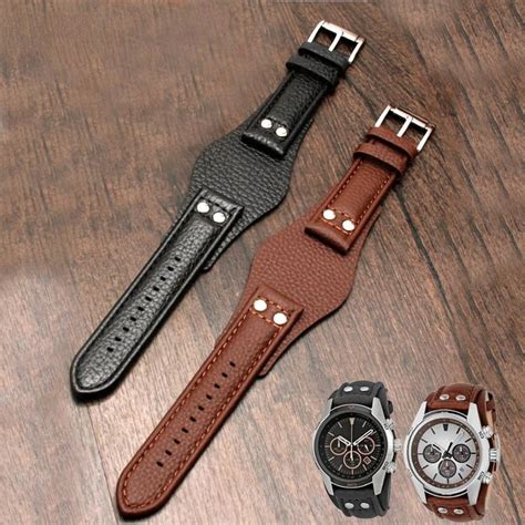 Cheap Genuine Leather Watchband 22mm Strap With Mat For Fossil Ch2891 Ch3051 Ch2564 Ch2565 Watch