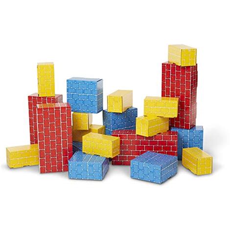 Melissa And Doug Deluxe Jumbo Cardboard Blocks 24 Pieces