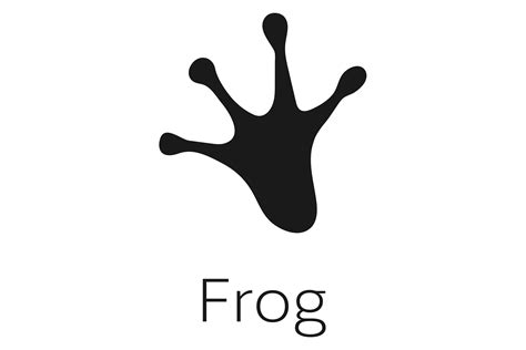 Amphibia Black Footprint Frog Step Mark Graphic By Onyxproj Creative