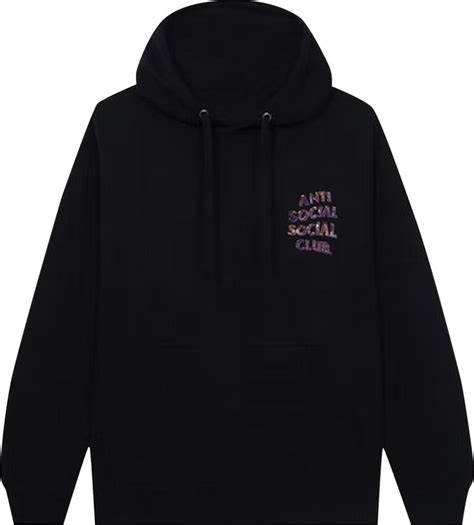 Buy Anti Social Social Club Layer Lock Black Hoodie Black 0657