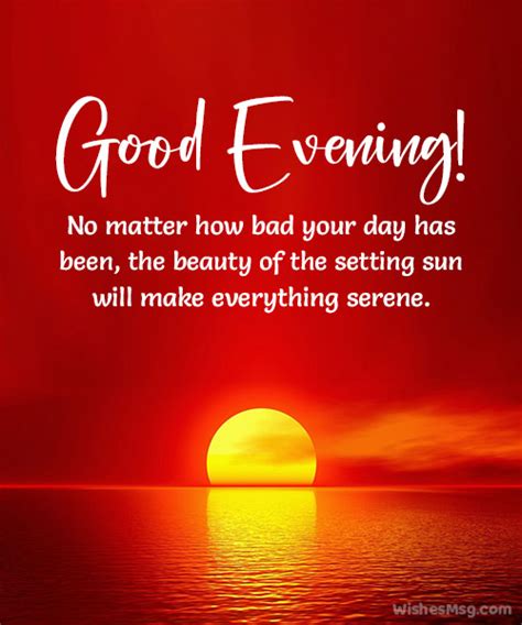 150 Good Evening Messages Wishes And Quotes Wishesmsg