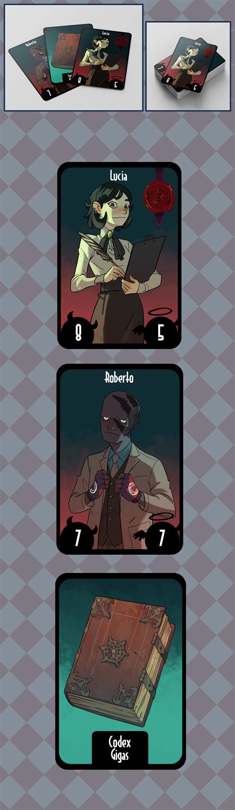 Card Game Illustrations Behance