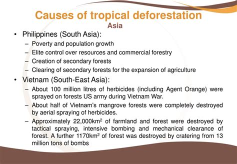 PPT - Learning Unit 4 Tropical Deforestation PowerPoint Presentation ...