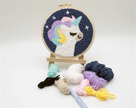 Punch Needle Kit, Punch Needle Embroidery Kit, Craft for Kids, Punch ...