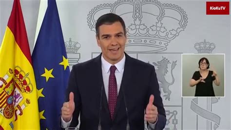 Última Comparecencia De Pedro Sánchez Hoy 20 De Junio 2020 Antes De