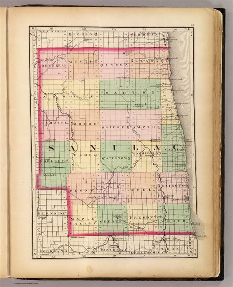 (Map of Sanilac County, Michigan. Drawn, compiled, and edited by H.F ...