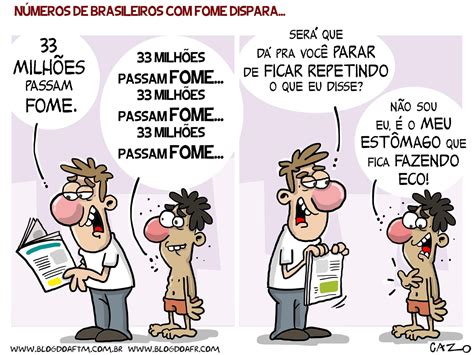 Charge Sobre A Fome