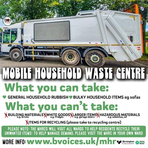 RUBERY: Mobile Household Waste Centre | B31 Voices