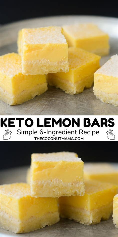 Keto Lemon Bars Coconut Recipes Lemon Bars Keto Recipes Easy