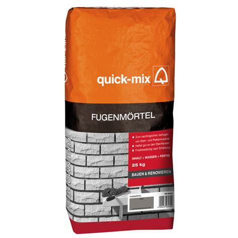 quick mix Fugenmörtel für außen und innen 25 kg hagebau de