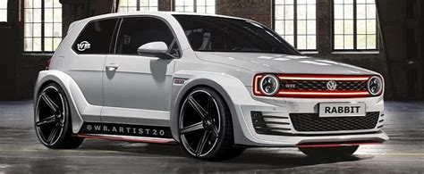 First Volkswagen Golf Gti Imagined As Modern Rabbit Hot Hatch Tribute Autoevolution