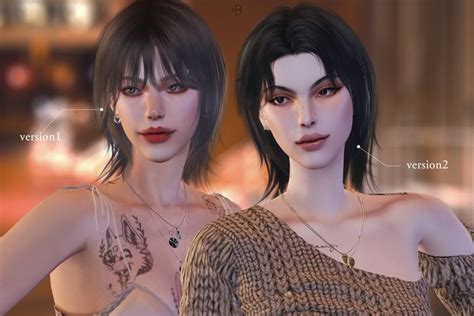 HAIR 31 HAY CUT VER 1 MoooD Sims Hair Sims 4 Cc Skin Mod Hair