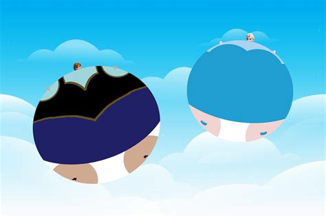 Anna And Elsa Inflated And Floating In The Sky By Marybethmaria1423 On