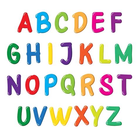 Colorful font for kids Vector | Premium Download