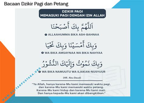 Ini Bacaan Dzikir Pagi Dan Petang Yang Dianjurkan Tulisan Arab Latin