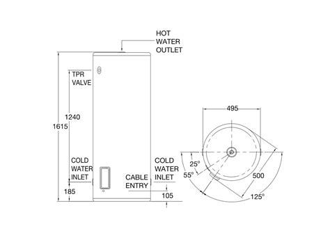 Rheem Stellar L KW Single Element Stainless Steel Electric Hot Water System From Reece