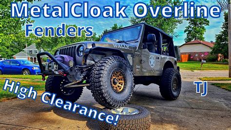 Jeep Tj Front Fender Install [metalcloak Overline Fenders] Youtube