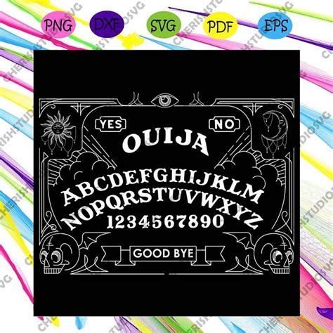 Ouija Board Halloween Svg, Halloween Svg, Ouija Svg, Ouija Board Svg ...