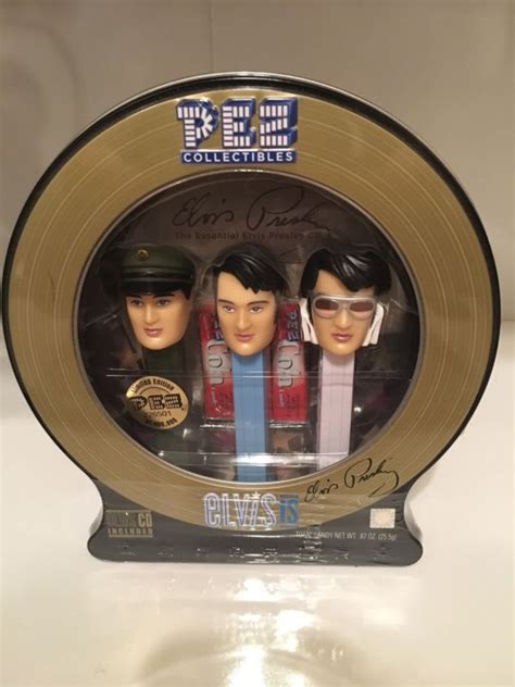 Elvis Presley Collection Box Tin Set PEZ Limited Edition CD Included