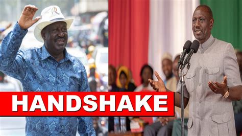 Handshake Loading President Ruto Hints Handshake With Raila Odinga