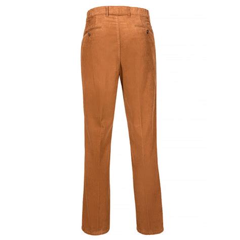 Bruhl 130330 810 Montana Gold Corduroy Chino Trousers Baks Menswear