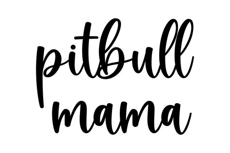 Pitbull Mama Graphic By Eshas Designs · Creative Fabrica