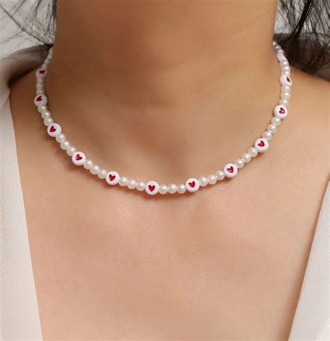 Small Perlas Y Corazones Amamos Este Collar Lps 160 Honduras