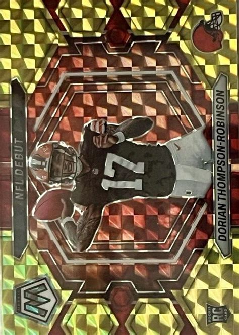 Dorian Thompson Robinson 2023 Mosaic ND 6 NFL Debut Choice Fusion