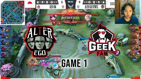 REACT ANALIS MPL SEASON 9 ALTER EGO VS GEEKFAM GAME 1 SUN POPOL KUPA