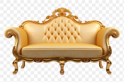 PNG Furniture Armchair Gold Sofa Premium PNG Rawpixel