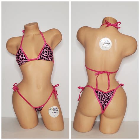 Pink And Black Leopard Print With Hot Pink Trim Medium Etsy