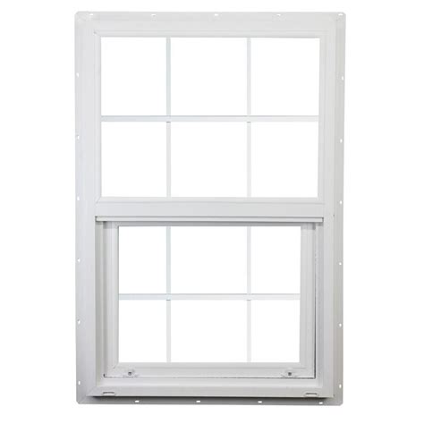 Ply Gem 355 In X 355 In Classic Series White Vinyl Single Hung