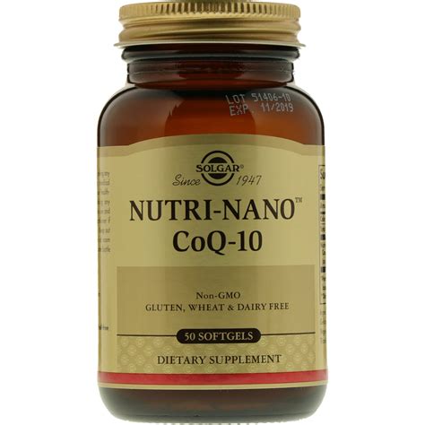 Solgar Nutri Nano Coq 10 50 Softgels By Iherb