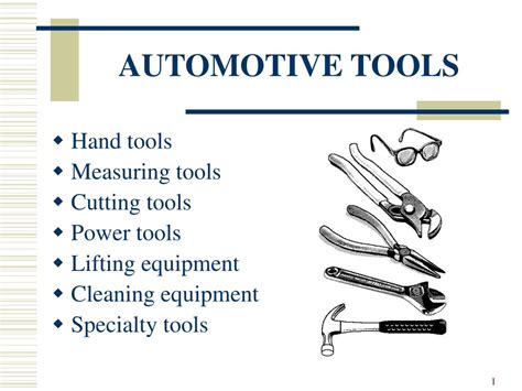 Ppt Automotive Tools Powerpoint Presentation Free Download Id1164779