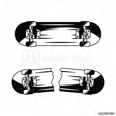 Broken Skateboard Drawing At Explore Collection Of