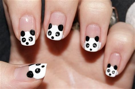 Panda Nail Art For National Panda Day Panda Nail Art Best Nail Art