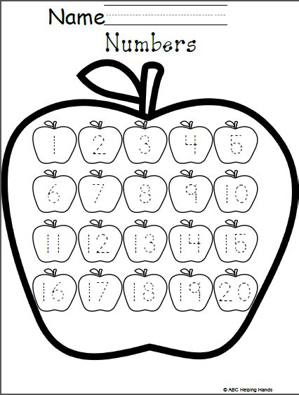 Apple Themed Worksheets Kindergarten