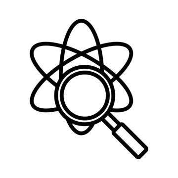 Science Line Icon Vector Science Drawing Science Sketch Atom Png And