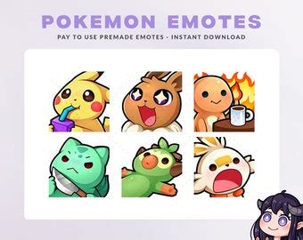 Art Collectibles Digital Cute Eevee Emotes Pok Mon Emotes Shiny Eevee