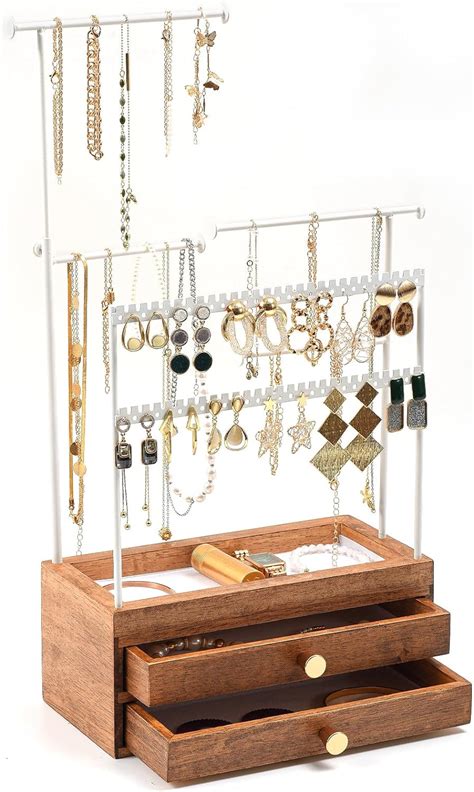 Procase Jewellery Holder Organiser Stand Tiers Height Adjustable