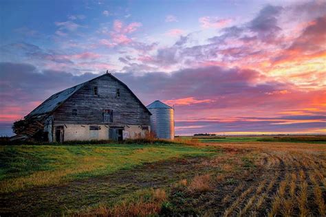 Canadian Sunrise on The Farm Photograph by Harriet Feagin Photography | Pixels