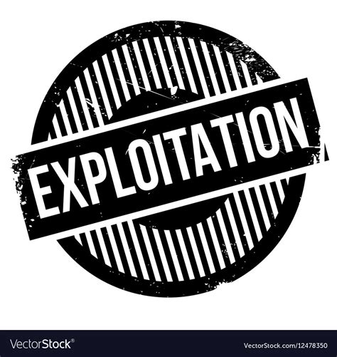 Exploitation Rubber Stamp Royalty Free Vector Image